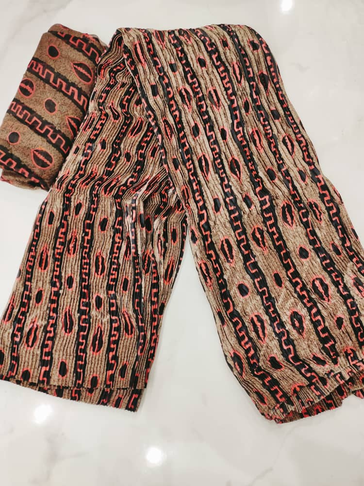 Ensemble soie plissé+ foulard 3 Ensemble soie plisse foulard 3