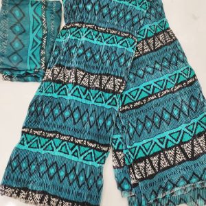 Ensemble soie plisse foulard
