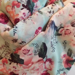 Mousseline de soie multicolore