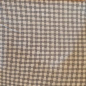 Tissu coton cendre carrele